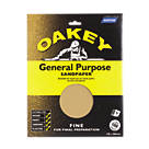 Oakey  100 Grit  Glass Paper 280mm x 230mm 5 Pack
