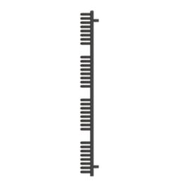 Flomasta U-Shape 1580mm x 500mm 3102BTU Black Vertical Designer Radiator