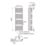 Flomasta U-Shape 1580mm x 500mm 3102BTU Black Vertical Designer Radiator