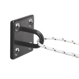 Essentials Steel Ring on Plates 50mm x 50mm 2 Pack