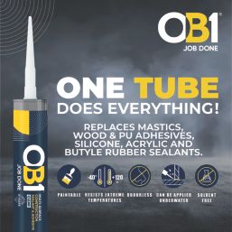 OB1  Multi-Surface Sealant & Adhesive  Clear 290ml
