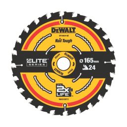 DeWalt  Wood Extreme 2nd Fix Circular Saw Blade 165mm x 20mm 24T