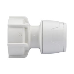 Hep2O Hand-Titan Plastic Push-Fit Straight Keyless Tap Connector 15mm x 3/4"