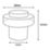 Smith & Locke Cylindrical Door Stop 50 x 43.5mm Polished Chrome