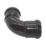 FloPlast Push-Fit Bend Black 92.5° 40mm