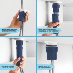 Grohe Ambi Dual-Lever Mono Mixer Kitchen Tap Chrome