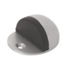 Oval Door Stops 48 x 21mm Satin 2 Pack