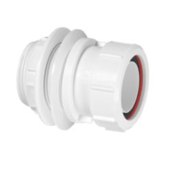McAlpine Multifit Straight Tank Connector White 40mm