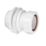McAlpine Multifit Straight Tank Connector White 40mm