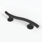 Nymas NymaSTYLE Curved Household Luxury Grab Rail Matt Black 480mm