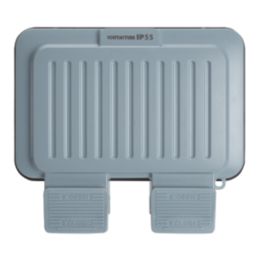 Contactum  IP55 2-Gang Weatherproof Outdoor Front Cover
