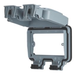 Contactum  IP55 2-Gang Weatherproof Outdoor Front Cover