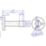 Cylinder Projection Door Stops 41 x 68mm Satin 5 Pack