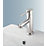 Swirl Essential Bathroom Mono Basin Mixer Tap with Clicker Waste Chrome