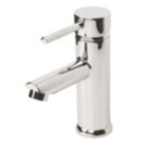 Swirl Essential Chrome 145mm Cloakroom Lever Mono Basin Mixer Tap  With Clicker Waste