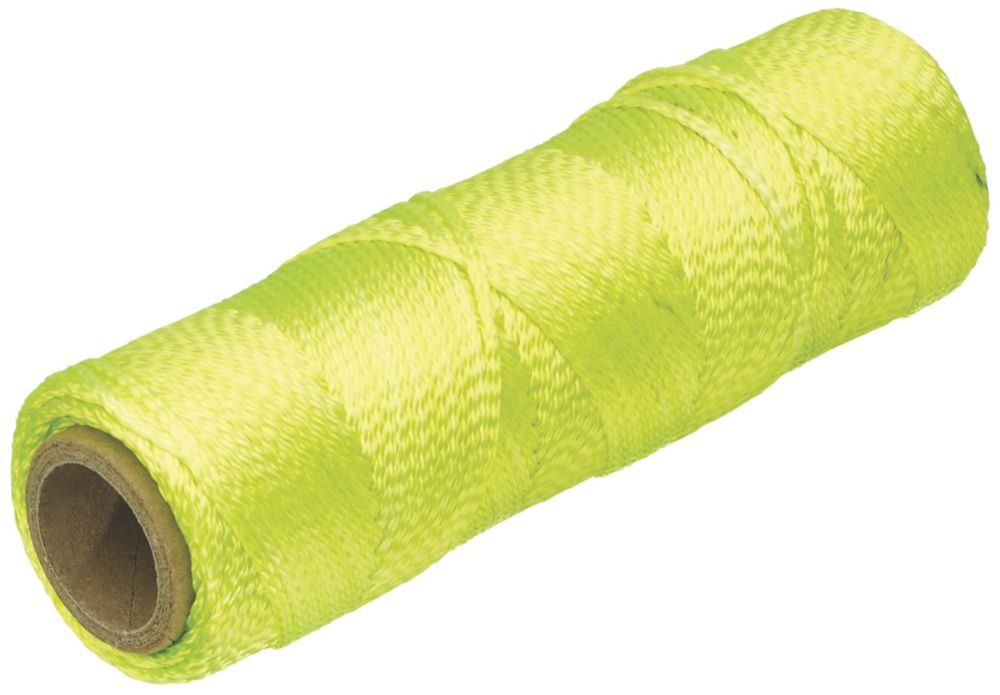 Marshalltown HiVis Brick Line Yellow 76m Screwfix