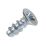 Bright Nickel Hinge Screws M4 x 10.5mm 100 Pack