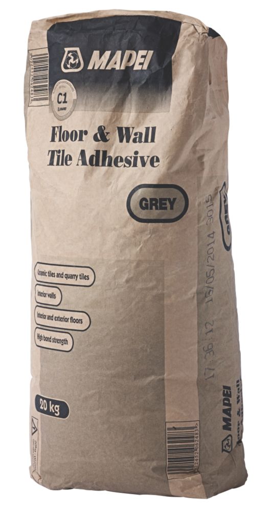 Mapei Wall & Floor Tile Adhesive Grey 20kg Screwfix