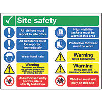 "Site Safety" Sign 600 x 800mm