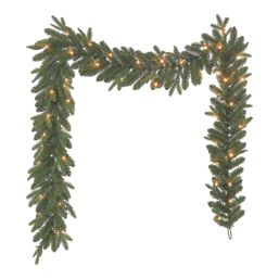 Fraser Fir 2.74m Indoor  Battery LED Pre Lit Artificial Christmas Garland