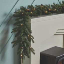 Fraser Fir 2.74m Indoor  Battery LED Pre Lit Artificial Christmas Garland