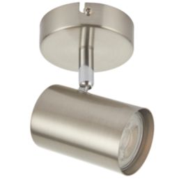 Saxby Toro Round 1-Light Spotlight Satin Nickel