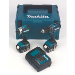 Makita DLX2283STJ 18V 2 x 5.0Ah Li-Ion LXT Brushless Cordless Twin Kit