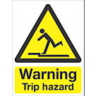 "Warning Trip Hazard" Sign 210mm x 148mm