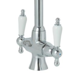 Moselle Dual-Lever Mono Mixer Kitchen Tap Chrome