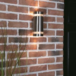 Lutec Focus Outdoor Up/Down Wall Light Stainless Steel
