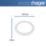 Hager RL602 Ceiling Rose Halo 80mm Internal Diameter White