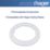 Hager RL602 Ceiling Rose Halo 80mm Internal Diameter White