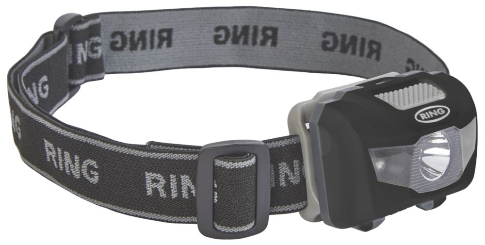 Ring LED High Performance Head Torch Black & Grey 87lm Screwfix