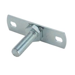 Tesla M10 Male Backplates for Pipe Clips M10 Zinc 5 Pack