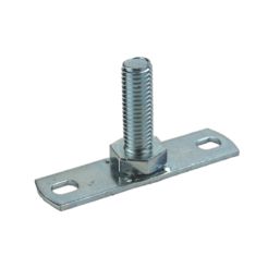 Tesla M10 Male Backplates for Pipe Clips M10 Zinc 5 Pack