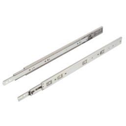 Essentials Zinc-Plated Soft-Close Ball Bearing Drawer Runners 550mm 2 Pack
