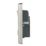 Hager Sollysta WRSS82BSB-USBCC 13A 2-Gang 2P+E Switched Socket + 3.1A 27W 2-Outlet Type C USB Charger Brushed Steel with Black Inserts