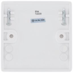 British General  1-Gang Blanking Plate White