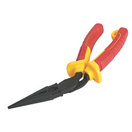 Erbauer  VDE Angle Head Long Nose Pliers 8" (200mm)