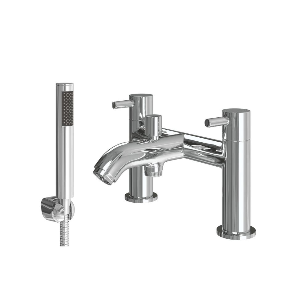 ETAL Bounce Deck Mounted Bath Shower Mixer Tap Chrome - Screwfix