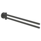 Grohe Start Accessories Double Towel Bar Matt Black 439mm x 55mm x 61mm