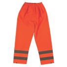Hi-Vis Trousers Elasticated Waist Orange Large 26-46" W 30" L