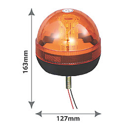 Maypole Amber Surface-Mounted LED Beacon 40 x 3W 260mm