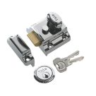 Yale 706  Traditional Night Latch Polished Chrome-Plated 40mm Backset