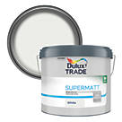 Dulux Trade  Matt White Emulsion Supermatt Paint 10Ltr