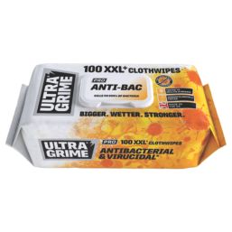Ultragrime Pro Antibac XXL+ Cleaning Wipes 100 Pack