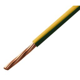 Time 6491B Green/Yellow 1-Core 10mm² Conduit Cable 50m Drum
