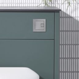 Square Dual-Flush Flushing Button Chrome