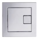 Square Dual-Flush Flushing Button Chrome
