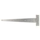 GateMate Matt Silver Straight Medium Tee Hinges 140mm x 18" x 450mm 2 Pack